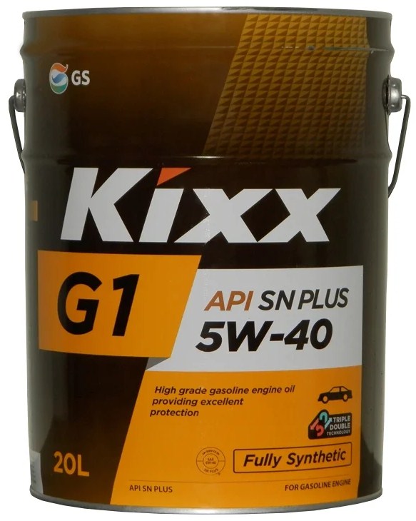Масло моторное Kixx G1 SN PLUS 5W-40 синтетическое, 20л L2102P20E1