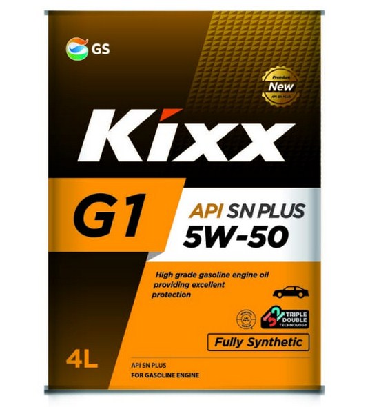 Масло моторное Kixx G1 SN PLUS 5W-50 синтетическое, 4л   L210344TE1
