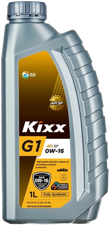Масло моторное Kixx G1 SP 0W-16 синтетическое GF-6B, 1л L2164AL1E1