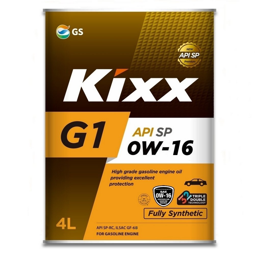 Масло моторное Kixx G1 SP 0W-16 синтетическое GF-6B, 4л L216444TE1