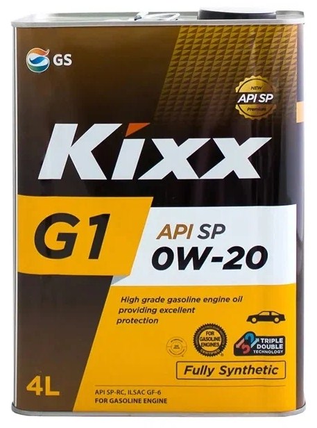 Масло моторное Kixx G1 SP 0W-20 синтетическое GF-6, 4л L215044TE1