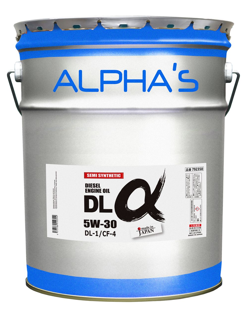 ALPHAS 792350 Масло моторное 5W-30 20л DL-1/CF-4 (полусинтетика)