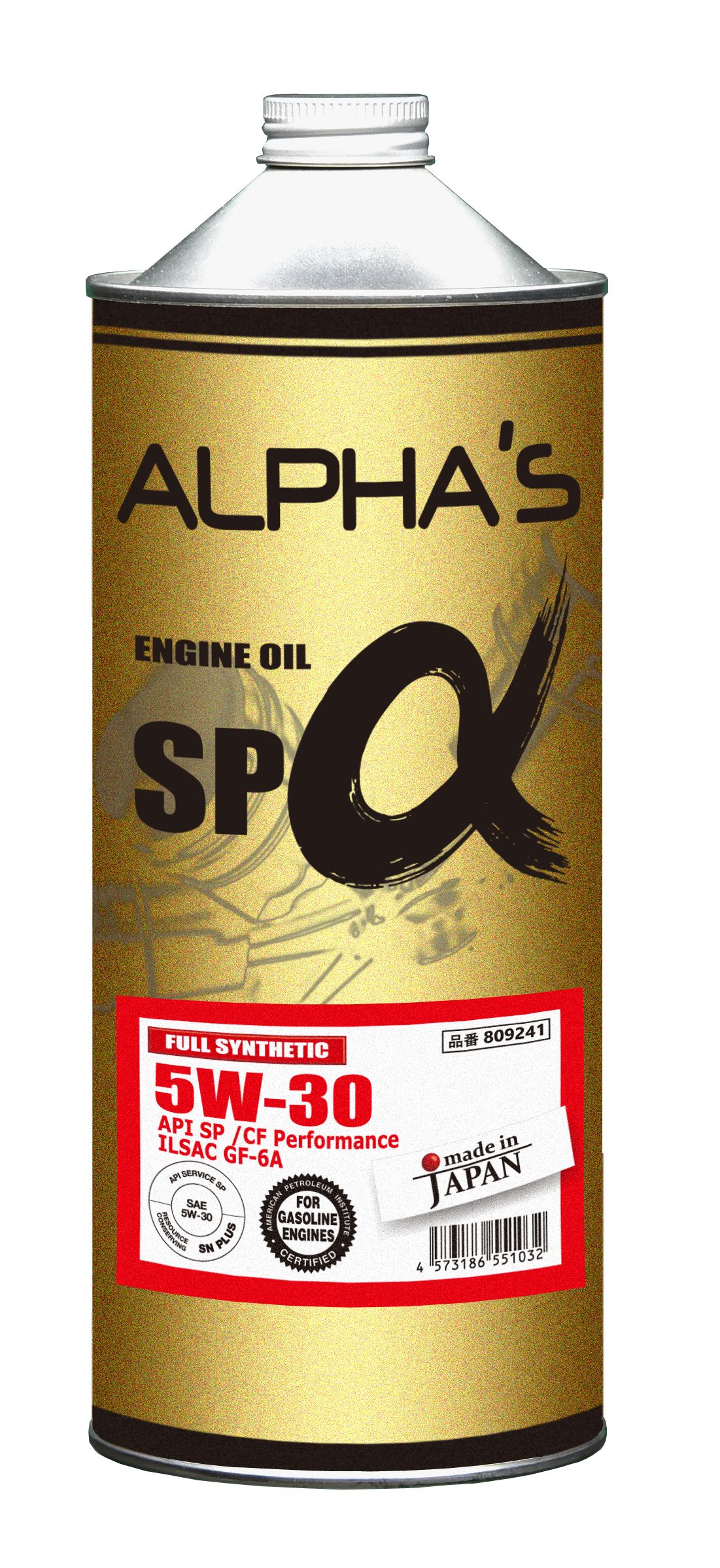 ALPHAS 809241 Масло моторное синтетическое 5W-30 SP/CF GF-6A 1л