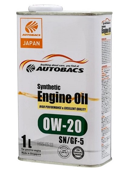 AUTOBACS A00032057 Масло моторное Synthetic 0W-20 SN/GF-5 1л