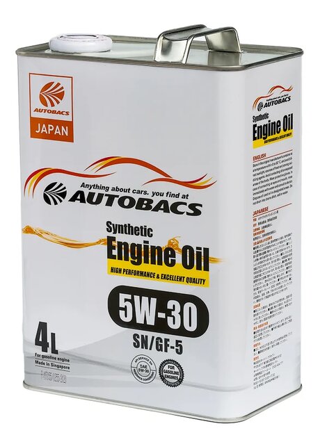 AUTOBACS A00032062 Масло моторное Synthetic 5W-30 SN/GF-5 4л