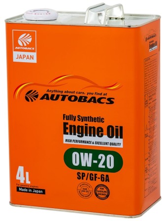 AUTOBACS A00032230 моторное масло синтетическое SP GF-6А 0W-20 4л