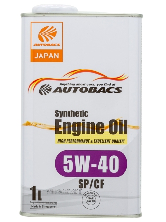 AUTOBACS A00032431 Масло моторное Synthetic 5W-40 SP/CF 1л