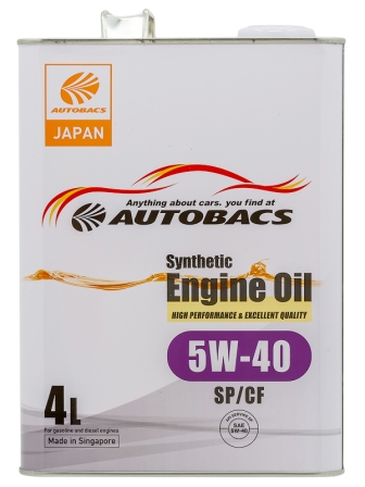 AUTOBACS A00032432 Масло моторное Synthetic 5W-40 SP/CF 4л