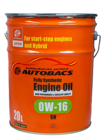 AUTOBACS A01555208 моторное масло синтетическое SN 0W-16 20л