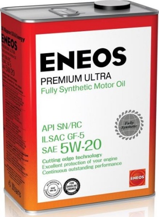 ENEOS 8809478941790 Масло моторное Premium Ultra, синтетическое, 5W-20, SN, 4л