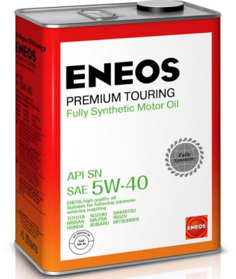 ENEOS 8809478942162 Premium TOURING, синтетическое, 5W-40, SN, 4л