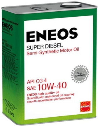 ENEOS oil1328 Масло моторное Super Diesel CG-4 полусинтетическое 10W-40 4л