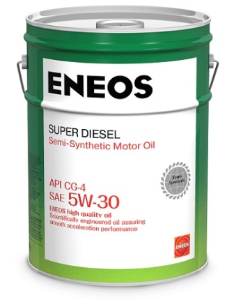 ENEOS oil1332 масло моторное  Super Diesel CG-4 полусинтетическое 5W-30 20л