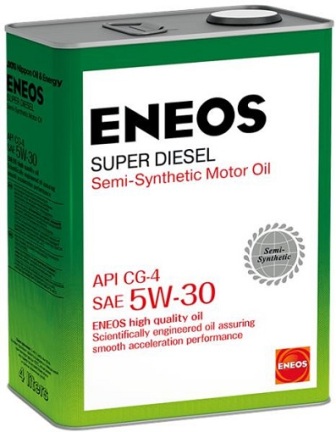 ENEOS oil1333 масло моторное  Super Diesel CG-4 полусинтетическое 5W-30 4л