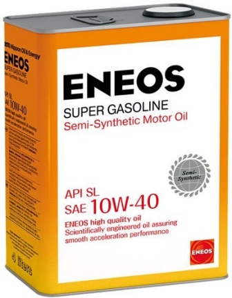 ENEOS oil1357 Масло моторное Super Gasoline SL полусинтетическое 10W-40 4л