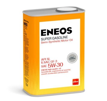ENEOS oil1358 масло моторное Super Gasoline SL полусинтетическое 5W-30 1л