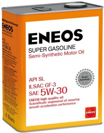 ENEOS oil1361 масло моторное Super Gasoline SL полусинтетическое 5W-30 4л
