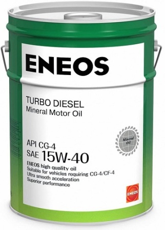 ENEOS oil1429 Масло моторное минеральное Turbo Diesel 15W-40 СG-4 20л