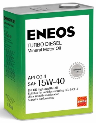 ENEOS oil1430 Масло моторное минеральное Turbo Diesel 15W-40 СG-4 4л
