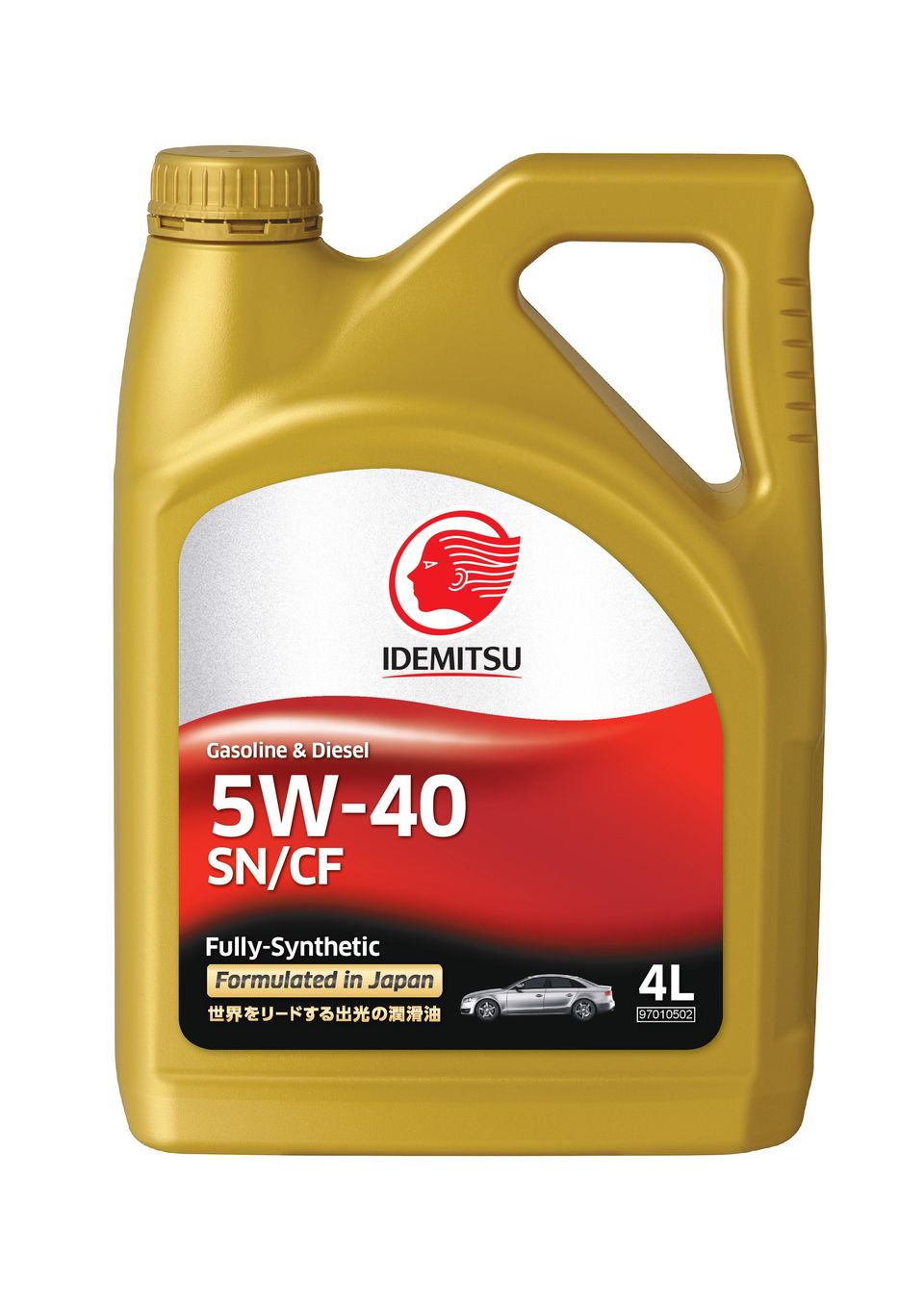 Масло моторное синтетическое Idemitsu Gasoline & Diesel Fully-Synthetic SN/CF 5W-40, 4л 30015046746