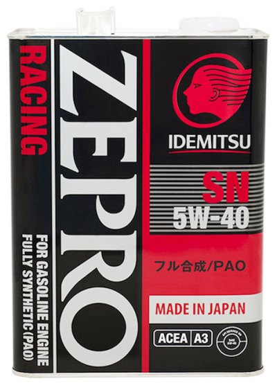 Масло моторное синтетическое Idemitsu Zepro Racing 5W-40, 4л 3585004