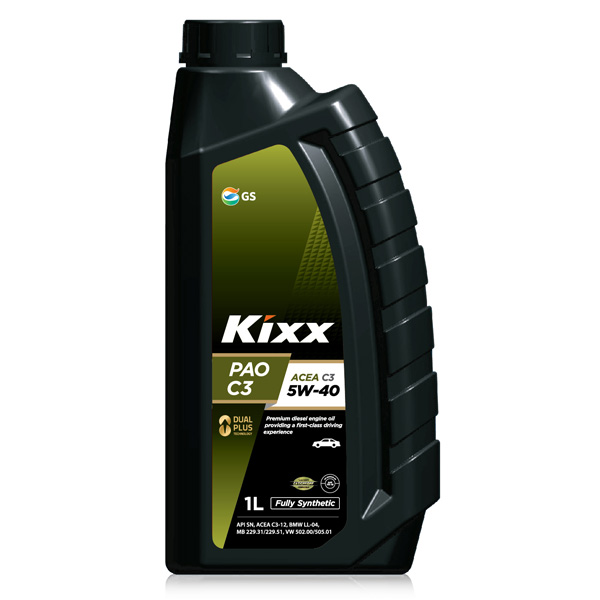 Масло моторное Kixx PAO C3 5W-40 синтетическое, 1л  L2092AL1E1