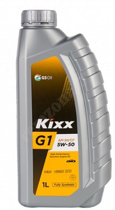 Масло моторное Kixx G1 SN PLUS 5W-50 синтетическое, 1л  L2103AL1E1