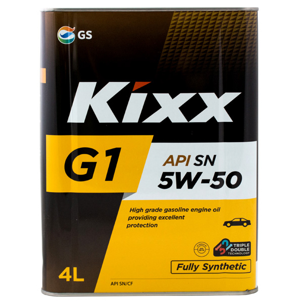 Масло моторное Kixx G1 SN 5W-50 синтетическое, 4л L544644TE1