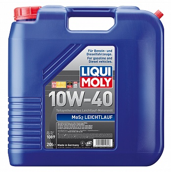 Полусинтетическое моторное масло MoS2 Leichtlauf 10W-40 20л