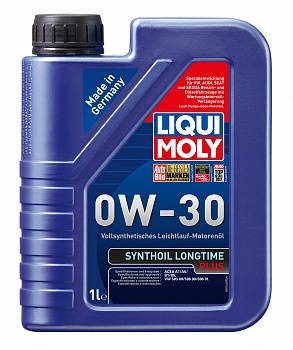Синтетическое моторное масло Synthoil Longtime Plus 0W-30 1л