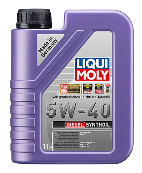 Синтетическое моторное масло Diesel Synthoil 5W-40, 1л