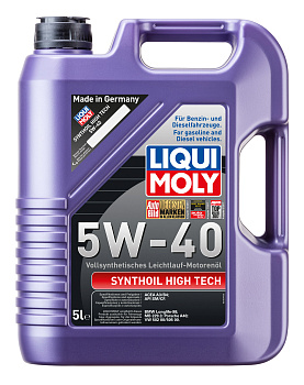 Синтетическое моторное масло Synthoil High Tech 5W-40, 5л