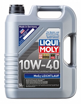 Полусинтетическое моторное масло MoS2 Leichtlauf 10W-40 5л