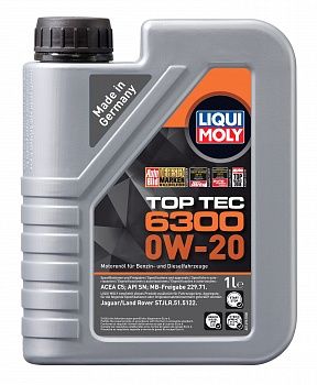 НС-синтетическое моторное масло Top Tec 6300 0W-20 1л