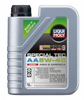 НС-синтетическое моторное масло Special Tec AA Diesel 5W-40 1л