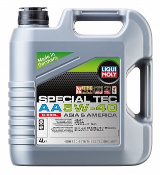 НС-синтетическое моторное масло Special Tec AA Diesel 5W-40 4л