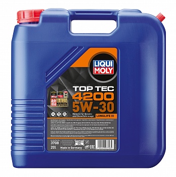 НС-синтетическое моторное масло Top Tec 4200 5W-30 New Generation, 20л