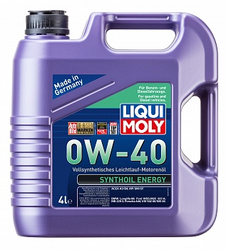 Синтетическое моторное масло Synthoil Energy 0W-40 4л