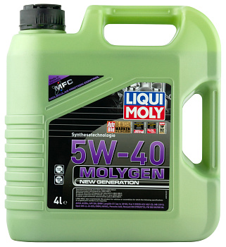 НС-синтетическое моторное масло Molygen New Generation 5W-40, 4л