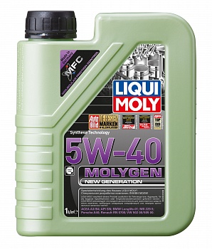 НС-синтетическое моторное масло Molygen New Generation 5W-40 1л