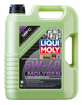 НС-синтетическое моторное масло Molygen New Generation 5W-40, 5л