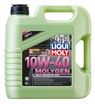НС-синтетическое моторное масло Molygen New Generation 10W-40 4л