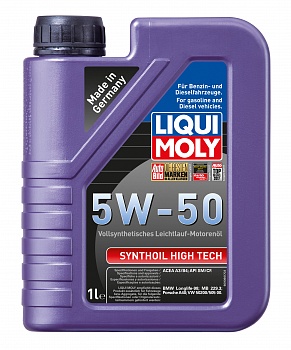 Синтетическое моторное масло Synthoil High Tech 5W-50 1л