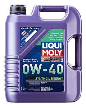 Синтетическое моторное масло Synthoil Energy 0W-40, 5л