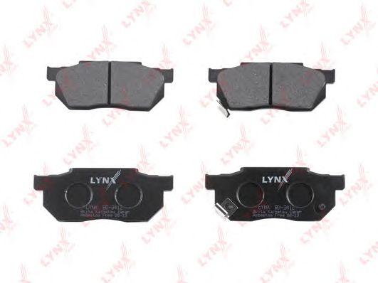 LYNXauto BD3412 Колодки тормозные дисковые перед HONDA Civic 1.3 1.5 >00 Fit 01>
