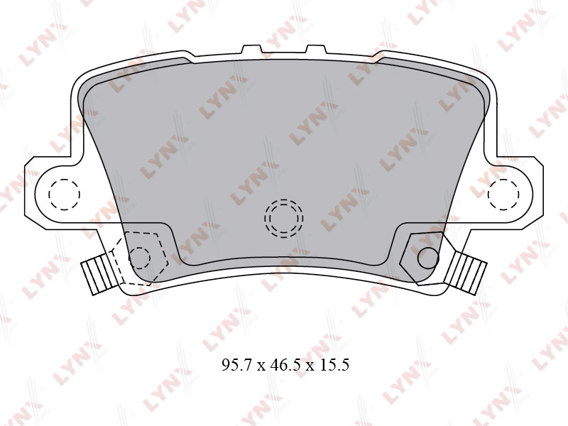 LYNXauto BD3432 Колодки тормозные дисковые зад Honda Civic 09 05 ->