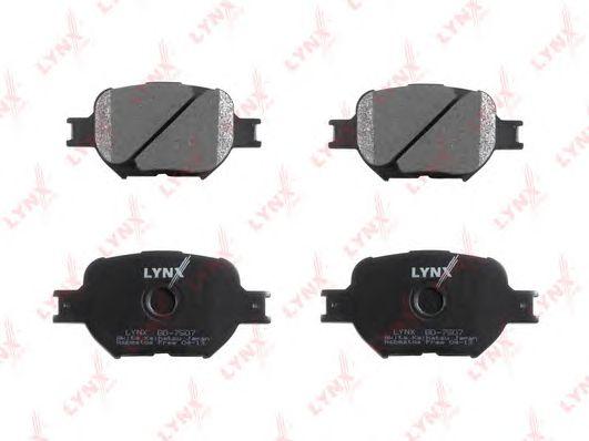 LYNXauto BD7507 Колодки тормозные дисковые перед TOYOTA Corolla Verso >04 1.4 1.6 1.8 2D Celica 99> Caldina >07