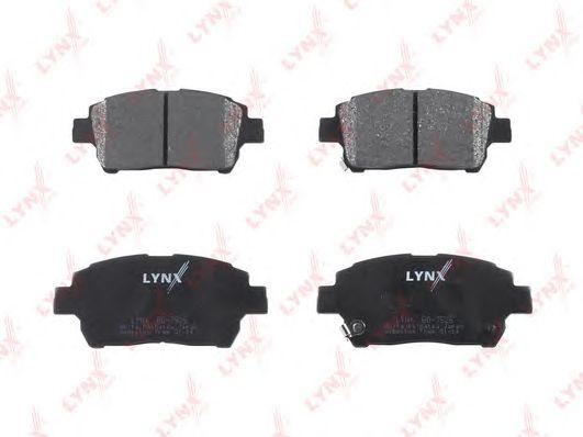 LYNXauto BD7526 Колодки тормозные дисковые перед TOYOTA Yaris (P10) Yaris Verso (P21 P22) Prius (NHW11 NHW20)