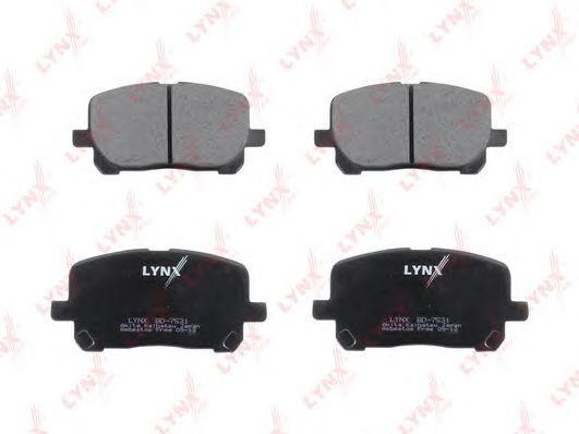 LYNXauto BD7531 Колодки тормозные дисковые перед TOYOTA Avensis Verso 01> Picnic