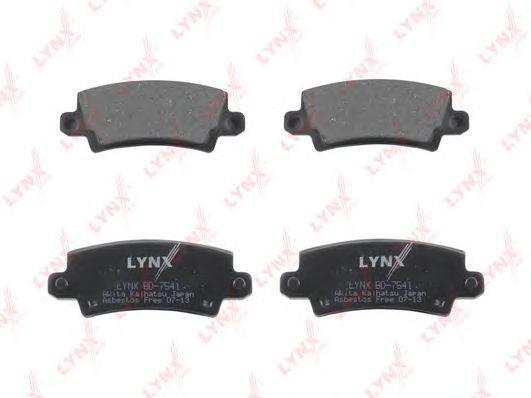 LYNXauto BD7541 Колодки тормозные дисковые зад TOYOTA Corolla(E12) 01>